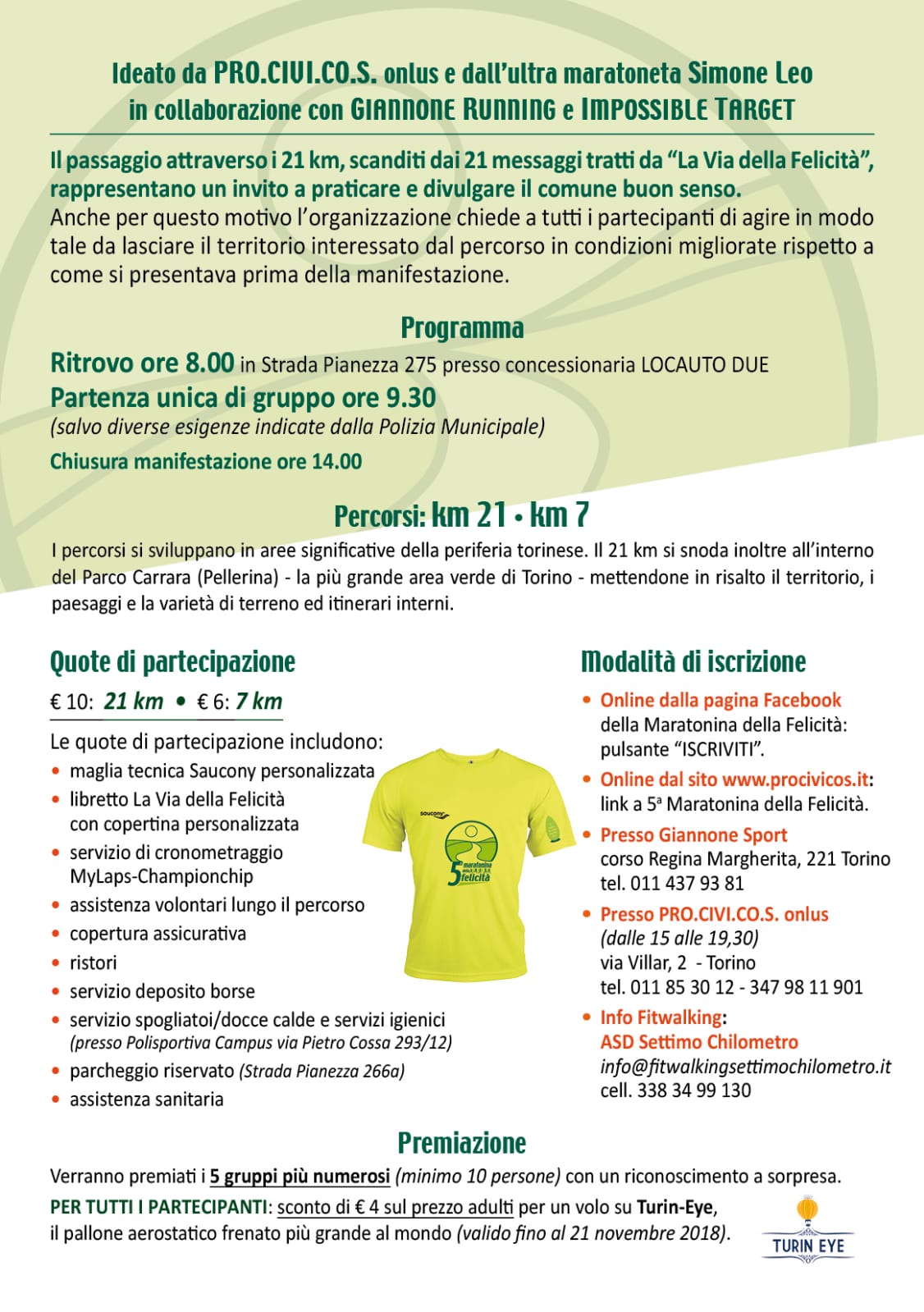 saucony maglie
